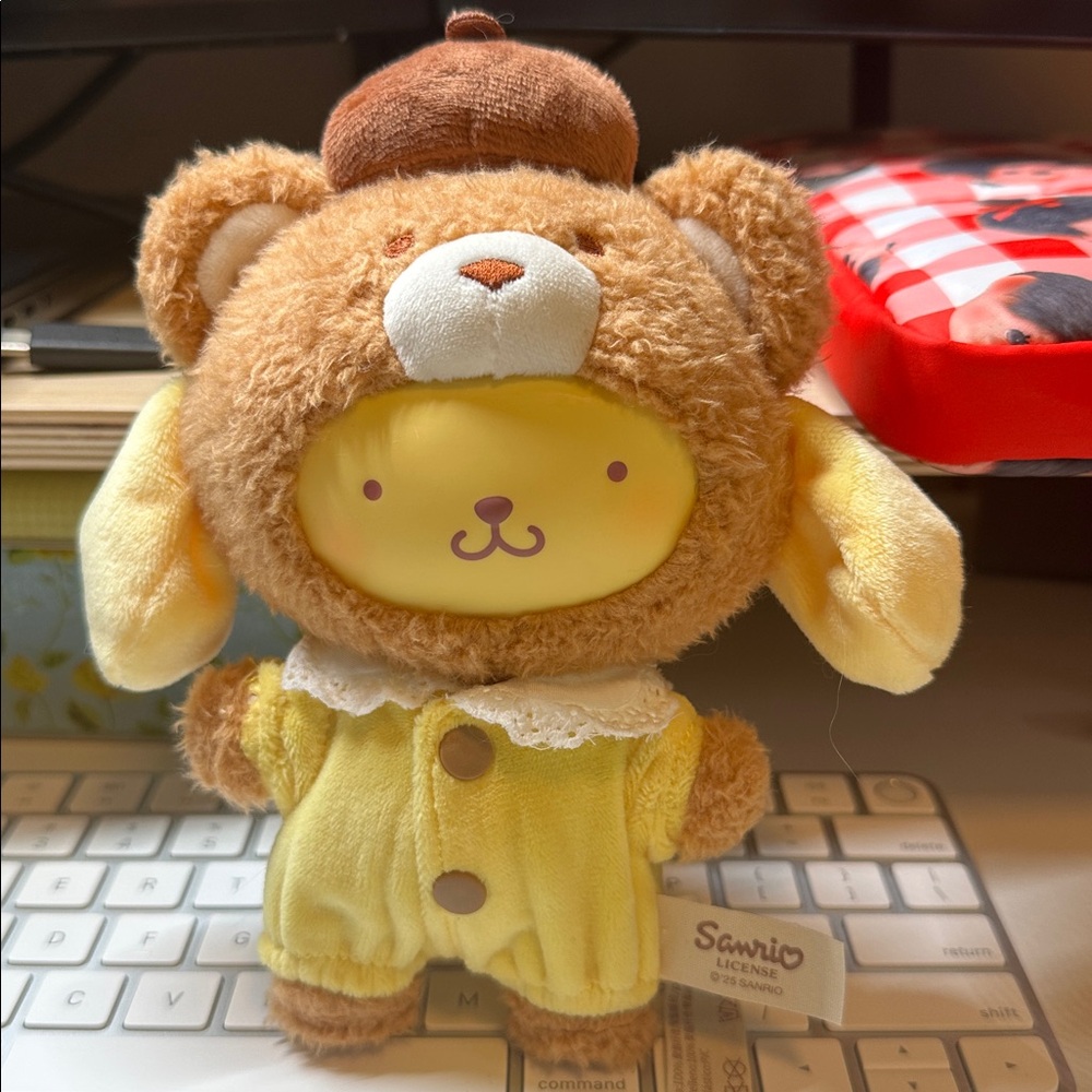 Sanrio Pom Pom Purin Vinyl Plush Pendant